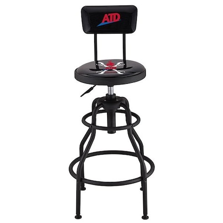 Atd Tools ATD Adjustable Shop Stool with Backrest 81075